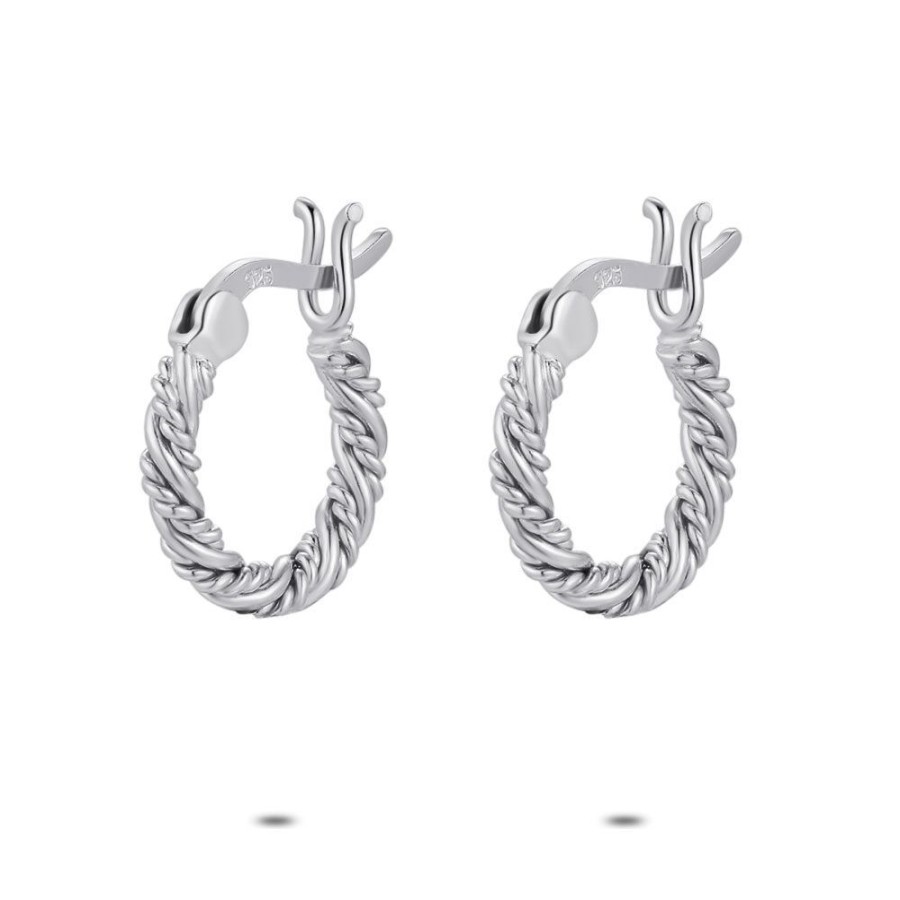 Women Twice As Nice | Silver Earrings, Earring, Twisted, 12 Mm