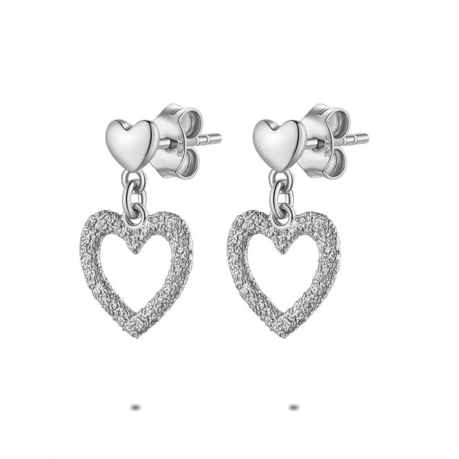 Women Twice As Nice | Silver Earrings, 2 Hearts