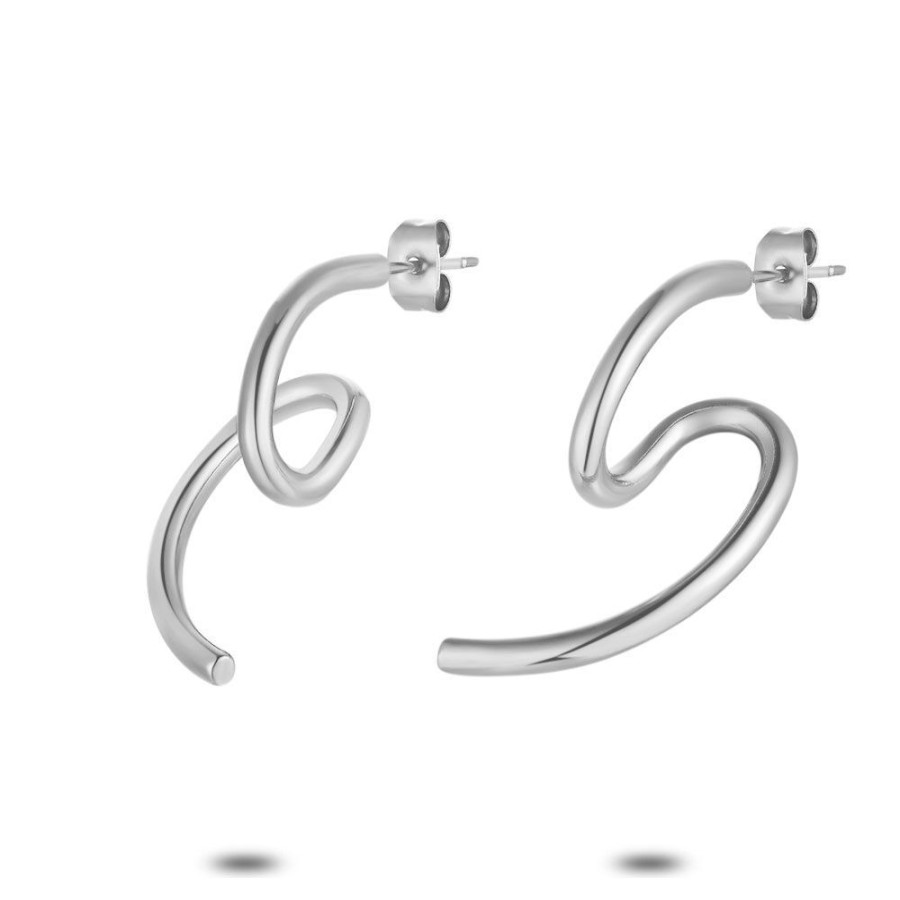 Women Twice As Nice | Stainless Steel Earrings, Curl