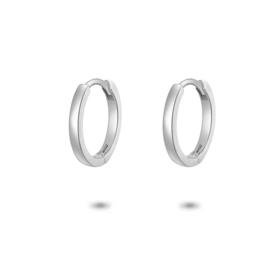 Women Twice As Nice | Silver Earrings, Hoop Earrings, 13 Mm