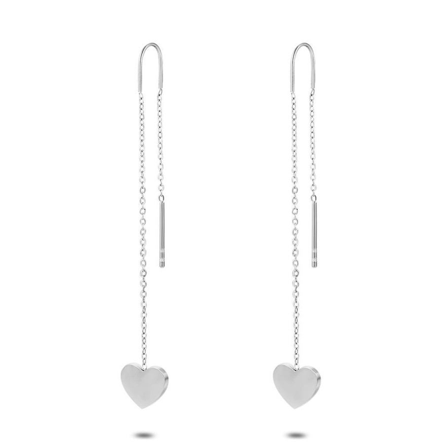 Women Twice As Nice | Stainless Steel Earrings, Heart