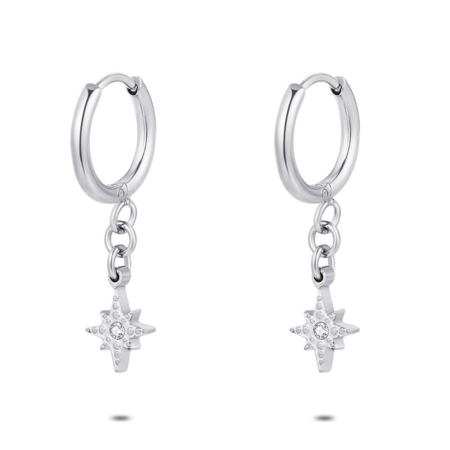 Women Twice As Nice | Stainless Steel Earrings, Star On Earring