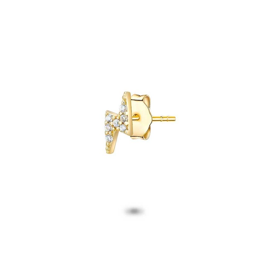 Women Twice As Nice | Earring Per Piece In 18Ct Gold Plated Silver, Lightning