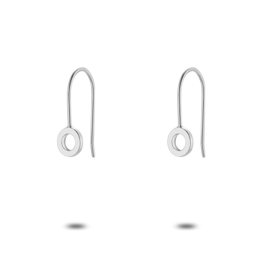 Women Twice As Nice | Silver Earrings, Circle On Hook