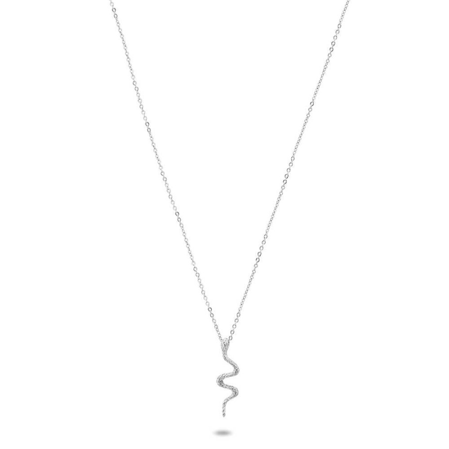 Women Twice As Nice | Stainless Steel Necklace, Snake, 2,7 Cm