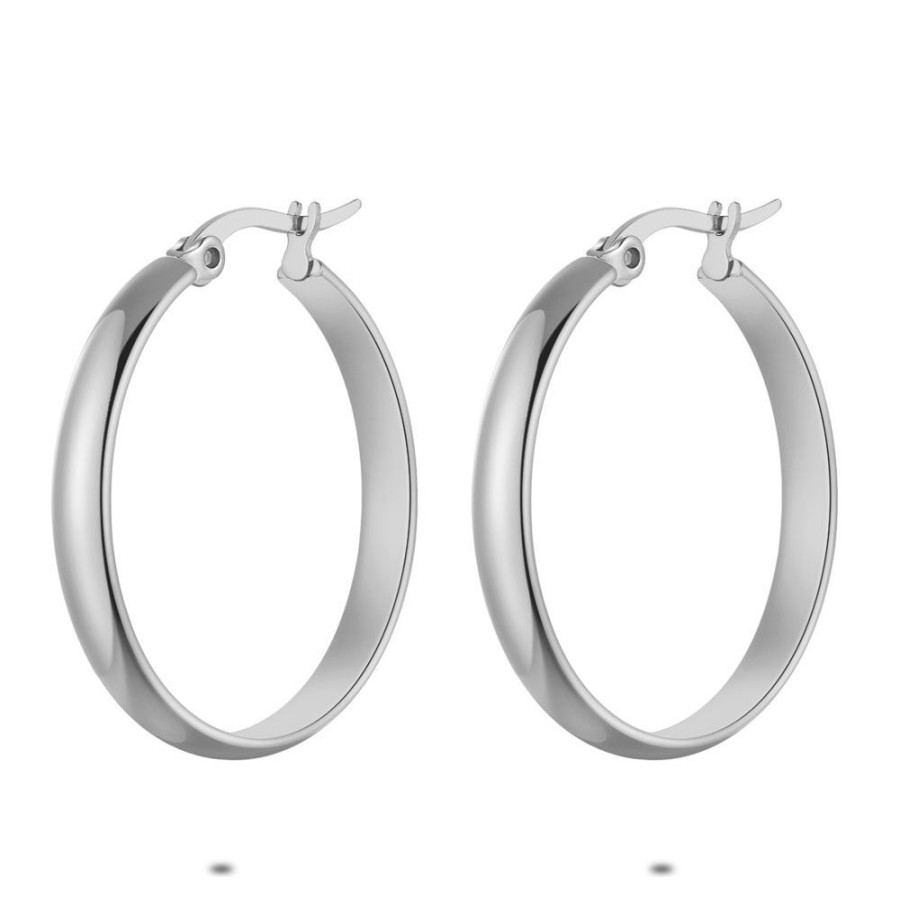 Women Twice As Nice | Stainless Steel Earrings, Hoop Earrings, 30 Mm