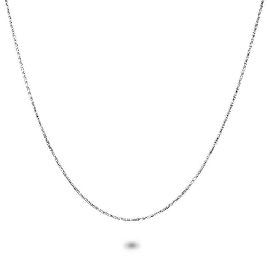 Women Twice As Nice | Stainless Steel Necklace, Snake Chain 1,2 Mm