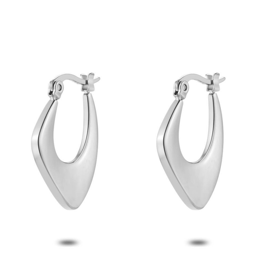 Women Twice As Nice | Stainless Steel Hoop Earrings, 25 Mm