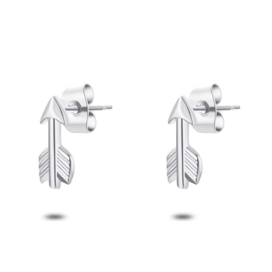 Women Twice As Nice | Stainless Steel Earrings, Arrow