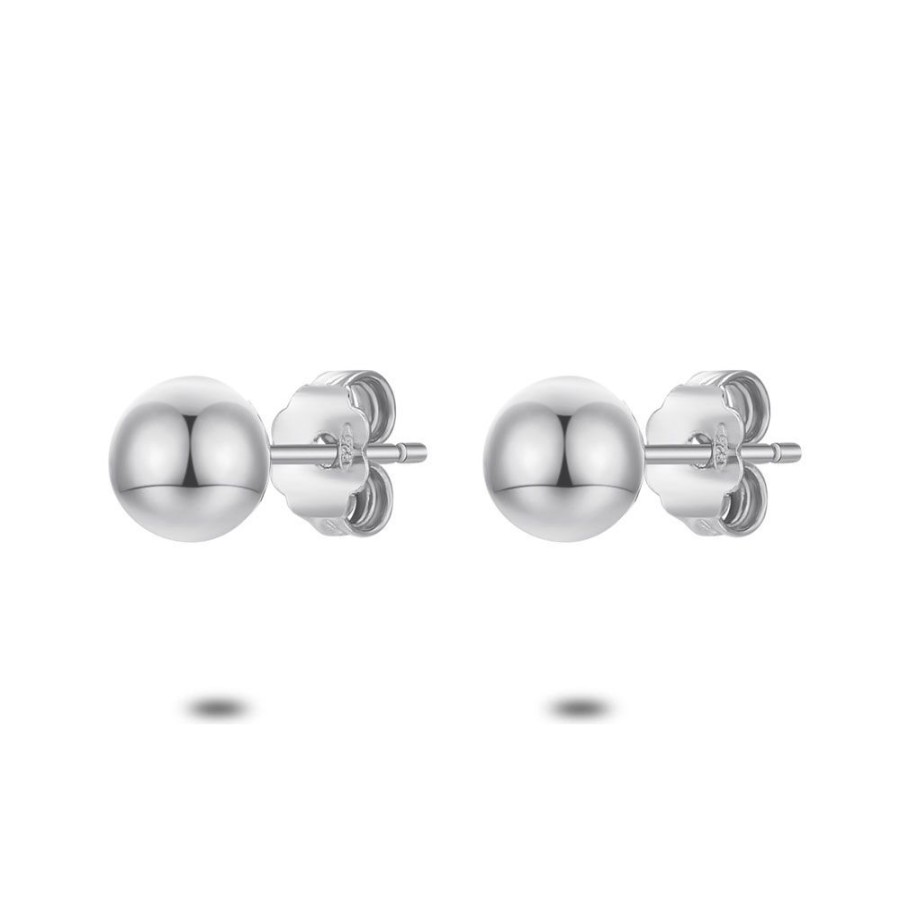 Women Twice As Nice | Silver Earrings, Ball 5 Mm