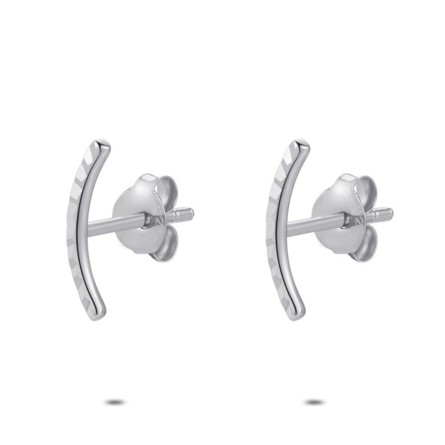 Women Twice As Nice | Silver Earrings, Smiley, Hammerd