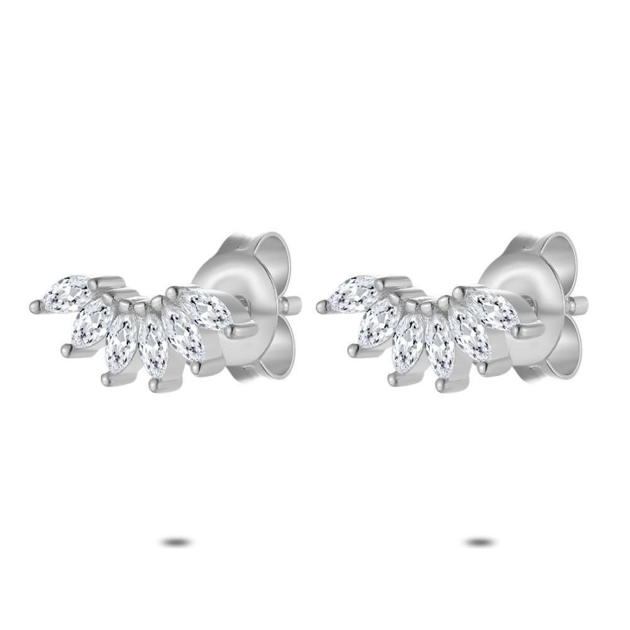 Women Twice As Nice | Silver Earrings, Zirconia Crown