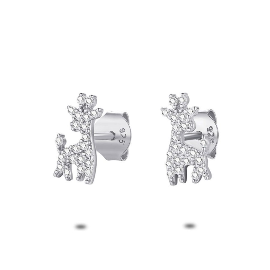 Women Twice As Nice | Silver Earrings, Giraffe