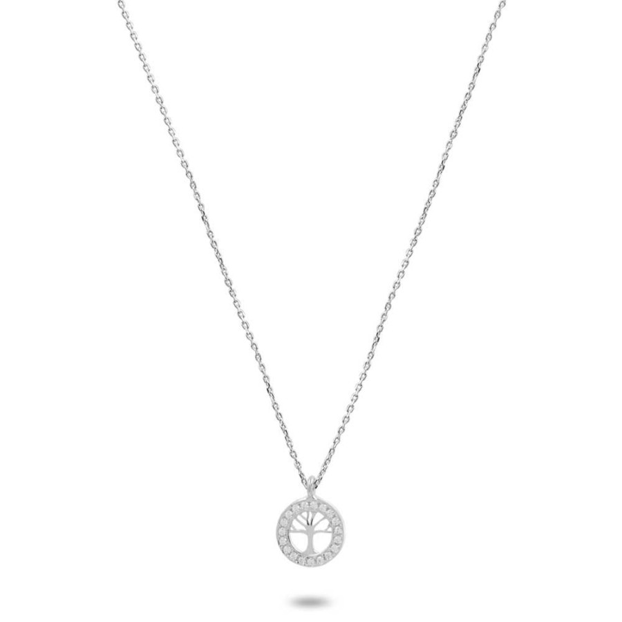 Women Twice As Nice | Silver Necklace, Tree Of Life With Zirconia