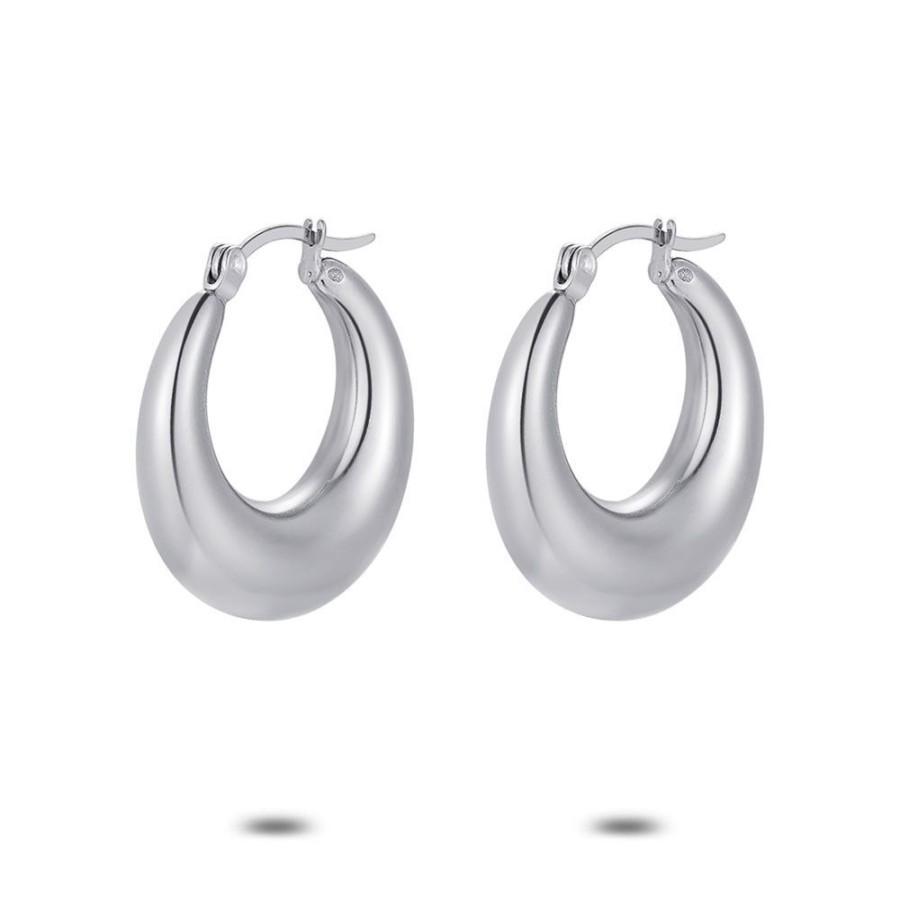 Women Twice As Nice | Stainless Steel Earrings, Hoops, 25 Mm