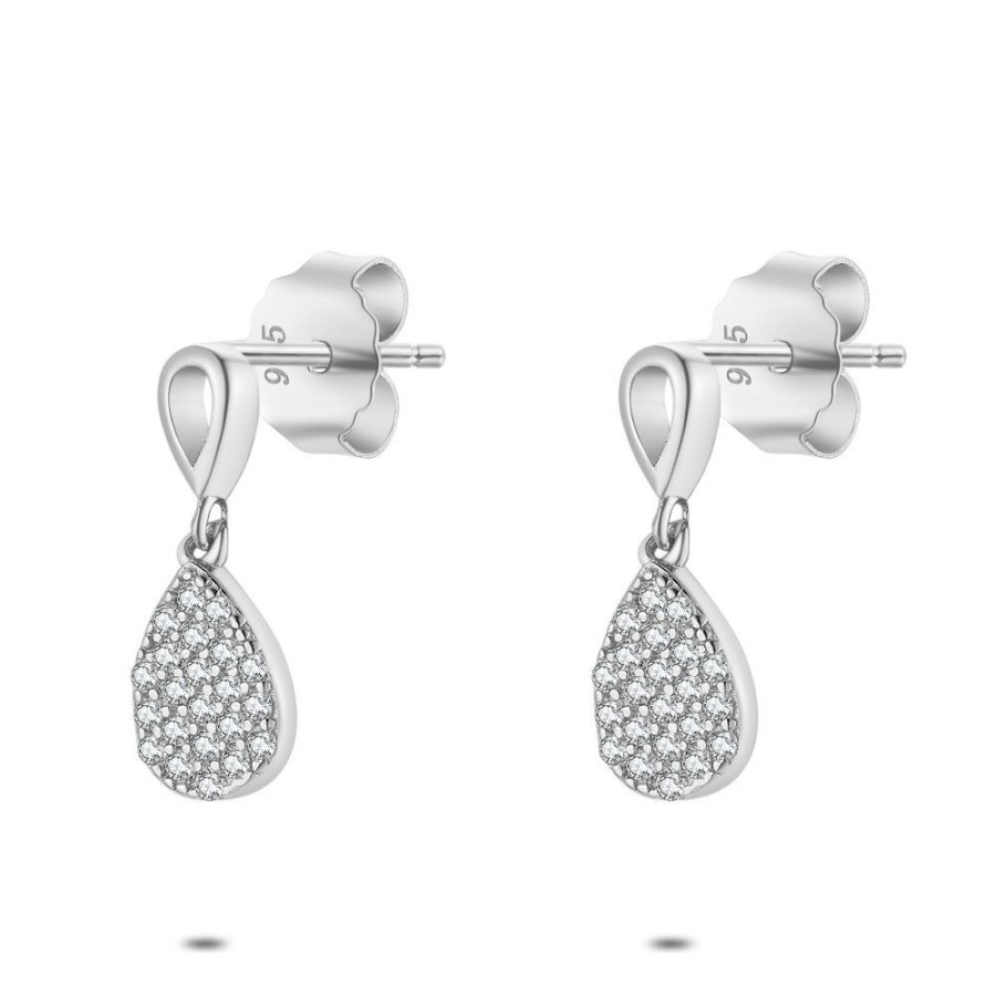 Women Twice As Nice | Silver Earrings, Drop, Zirconia