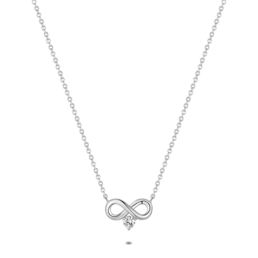 Women Twice As Nice | Silver Necklace, Infinity Sign, Zirconia