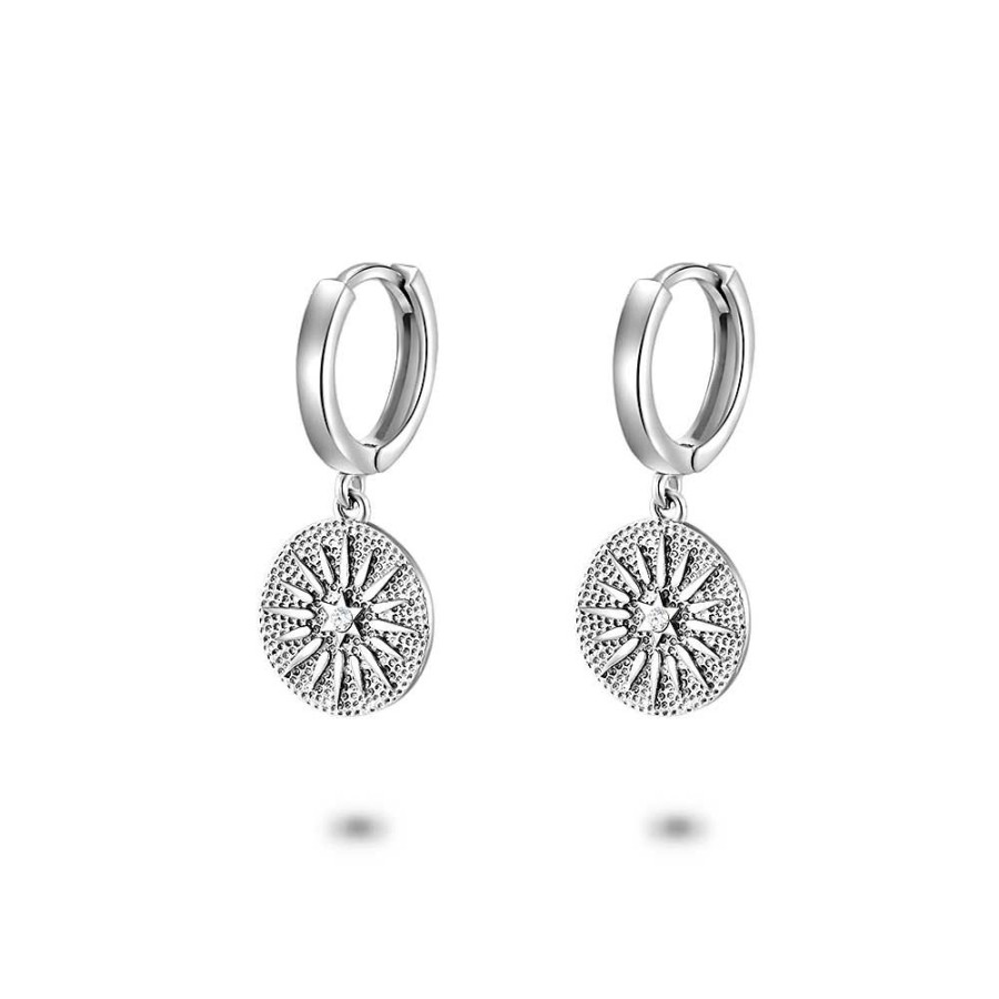 Women Twice As Nice | Silver Earrings, Star With Small Zirconia