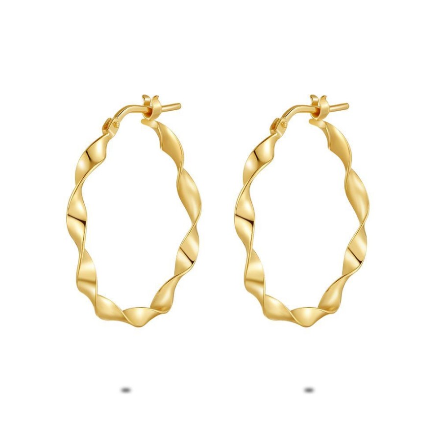 Women Twice As Nice | 18Ct Gold Plated Silver Earrings