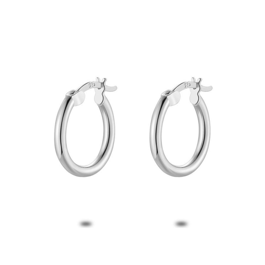 Women Twice As Nice | Silver Earrings, Hoop Earrings, 15 Mm