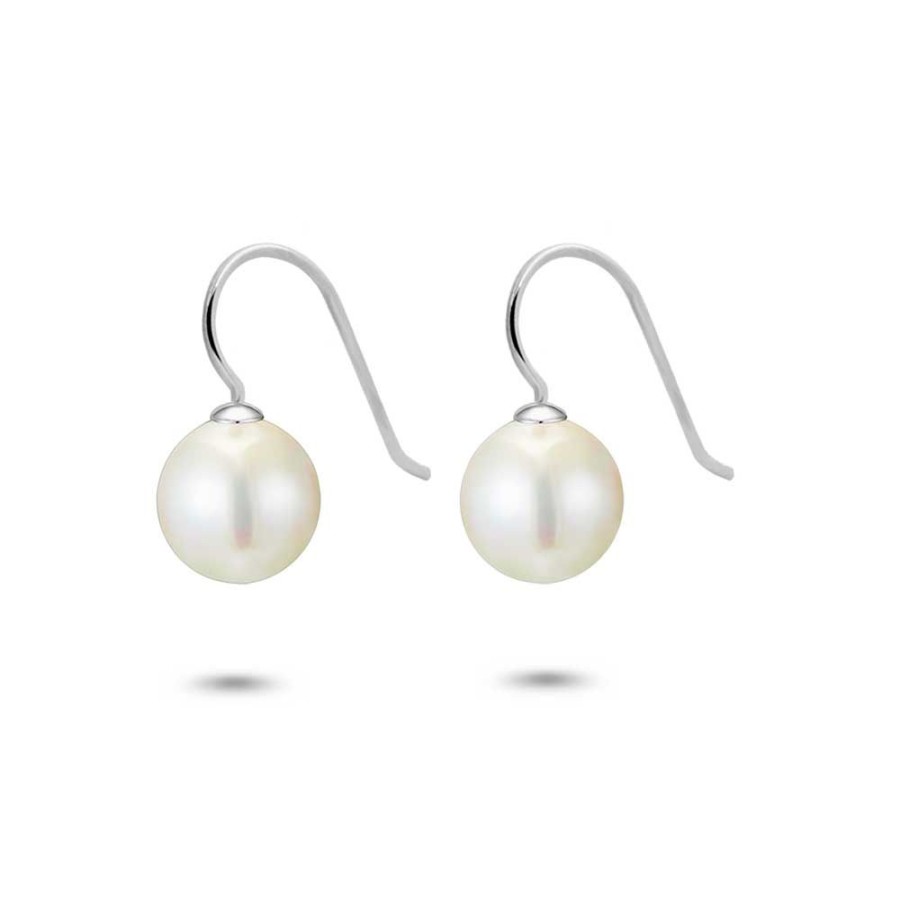 Women Twice As Nice | Silver Earrings, 12 Mm Pearl