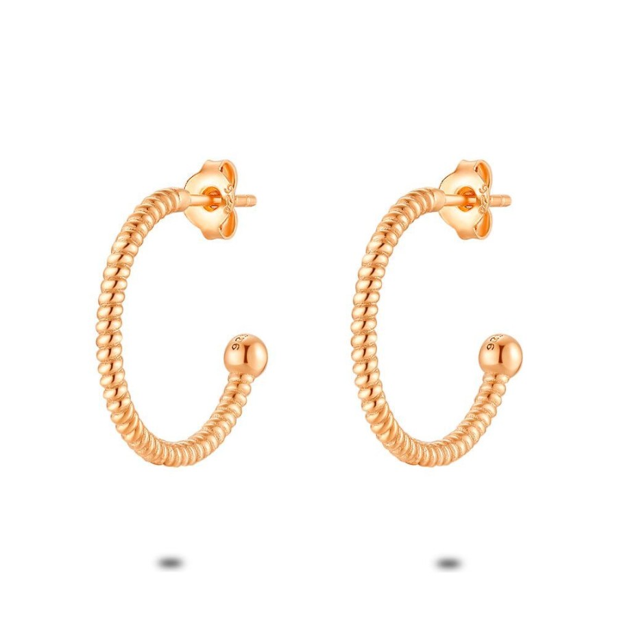 Women Twice As Nice | Silver Earrings, Open Hoops, 2 Cm