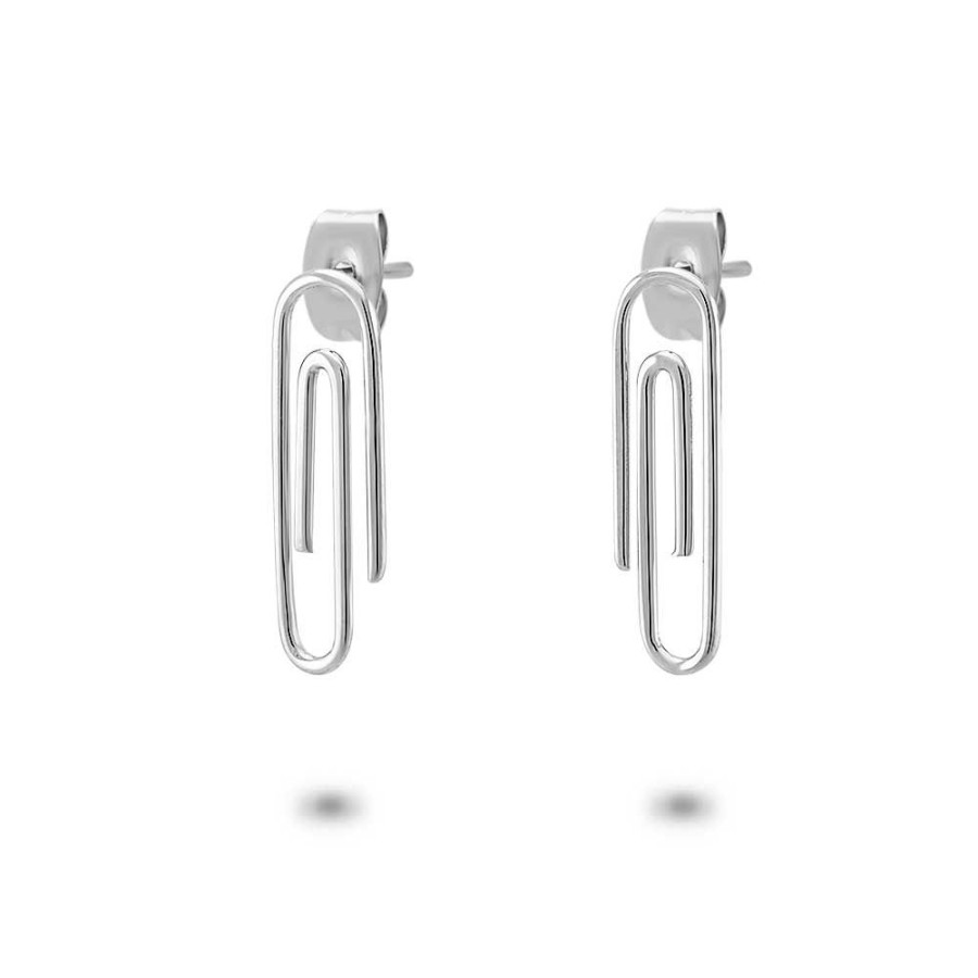 Women Twice As Nice | Stainless Steel Earrings, Pape Rclip