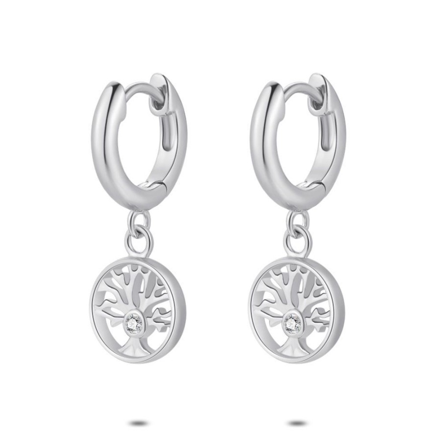 Women Twice As Nice | Silver Earrings, Earring, Tree Of Life, 1 Zirconia