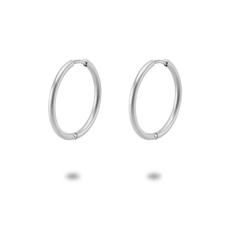 Women Twice As Nice | Stainless Steel Earrings, Hoop 25 Mm