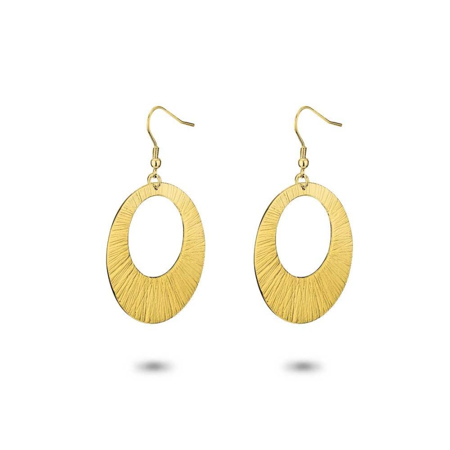 Women Twice As Nice | Stainless Steel Earrings, Open Round, Striped