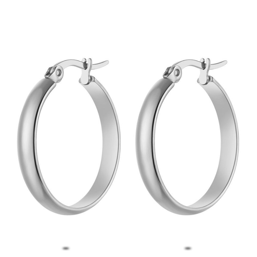 Women Twice As Nice | Stainless Steel Earrings, Hoop Earrings, 25 Mm