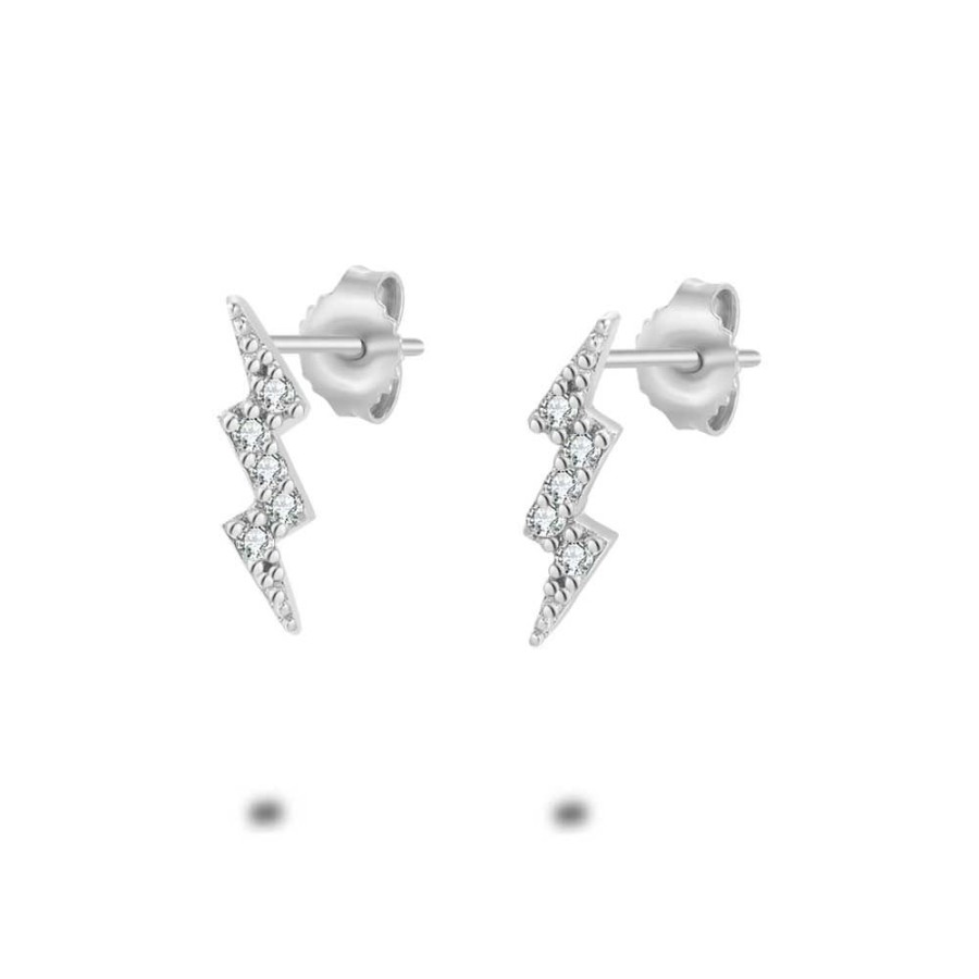 Women Twice As Nice | Silver Earrings, Lightning