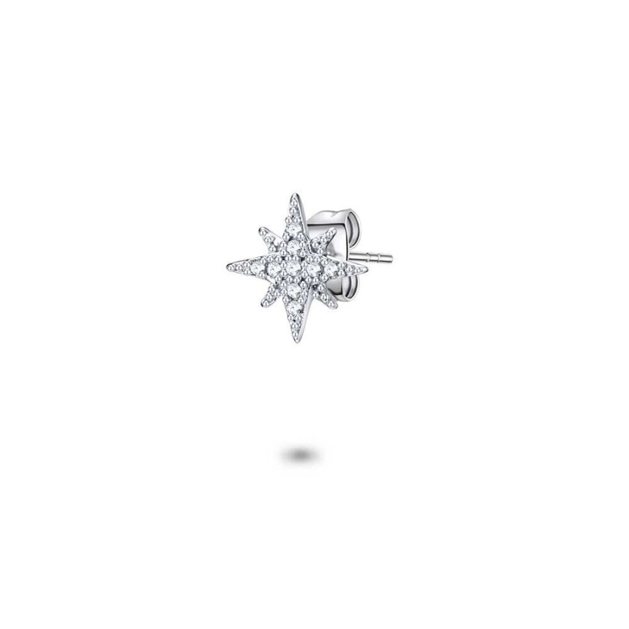 Women Twice As Nice | Silver Earring, Star With Zirconia