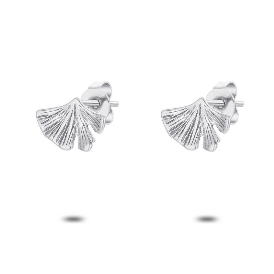 Women Twice As Nice | Stainless Steel Earrings, Gingko Leaf