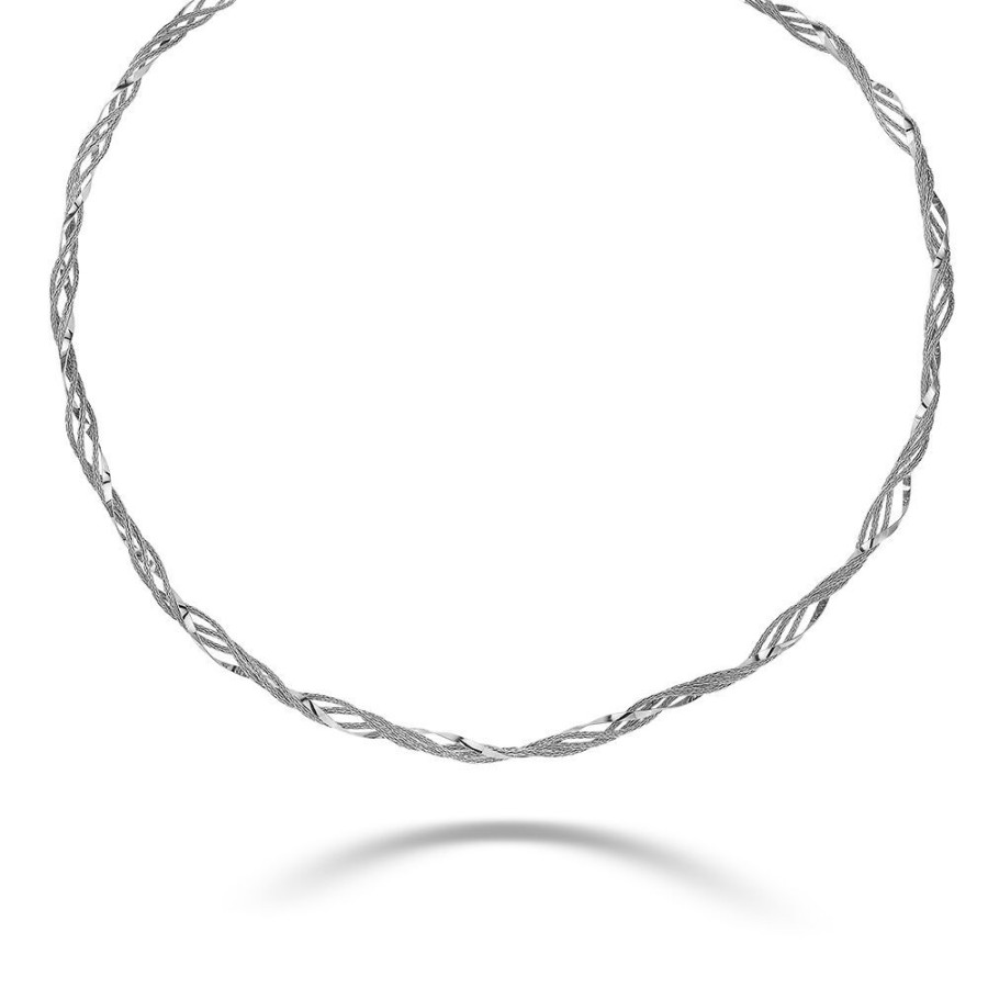 Women Twice As Nice | Silver Necklace, Braided