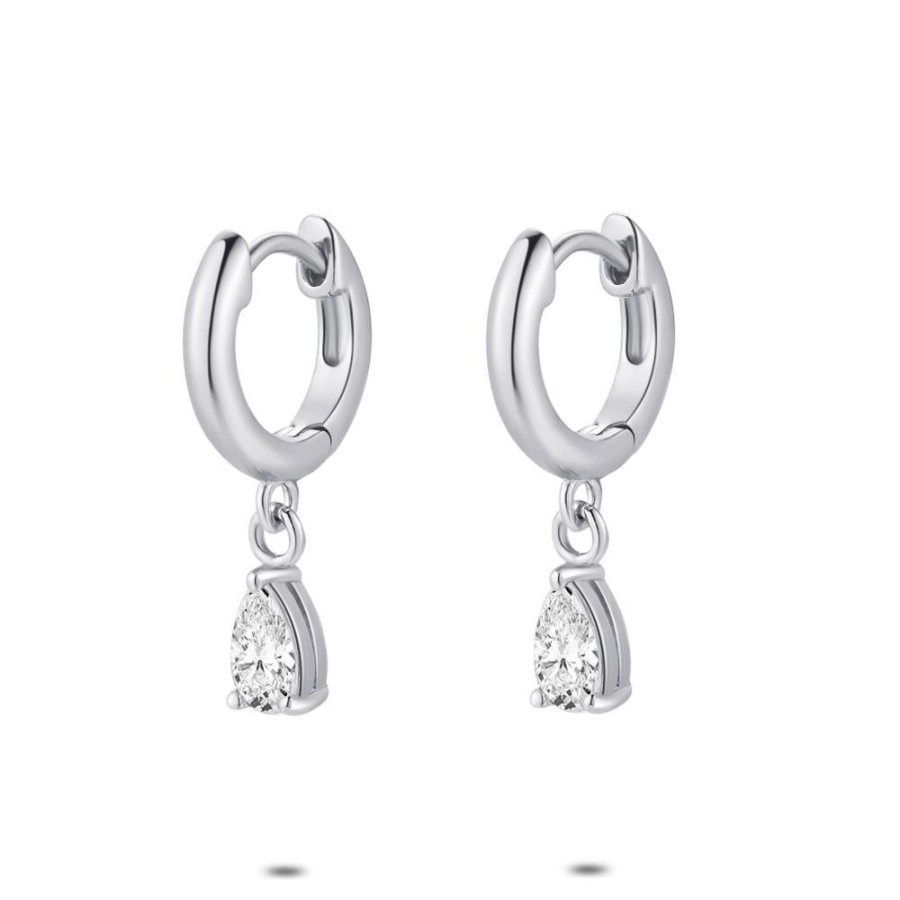 Women Twice As Nice | Silver Earrings, Earring With A Drop, Zirconia