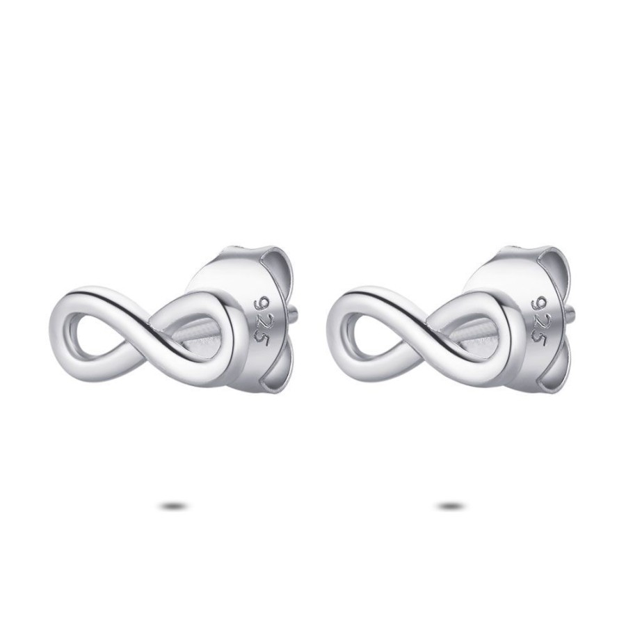 Women Twice As Nice | Silver Earrings, Infinity, 1 Cm