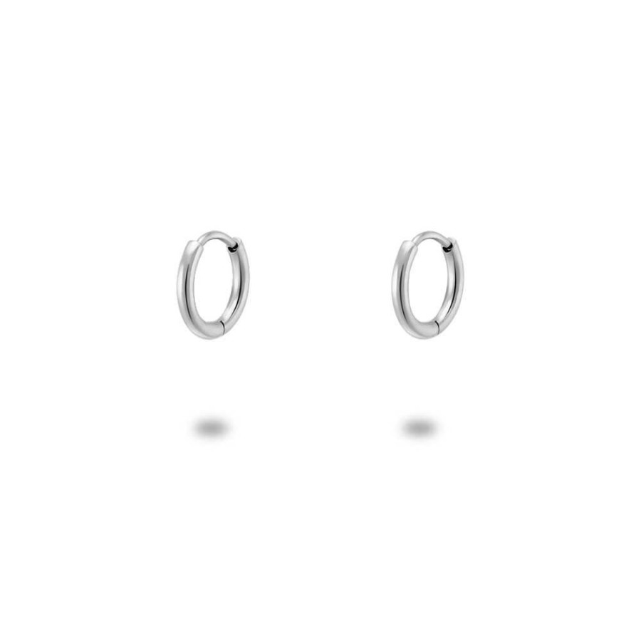 Women Twice As Nice | Stainless Steel Earrings, Mini Hoop Earrings, 9 Mm