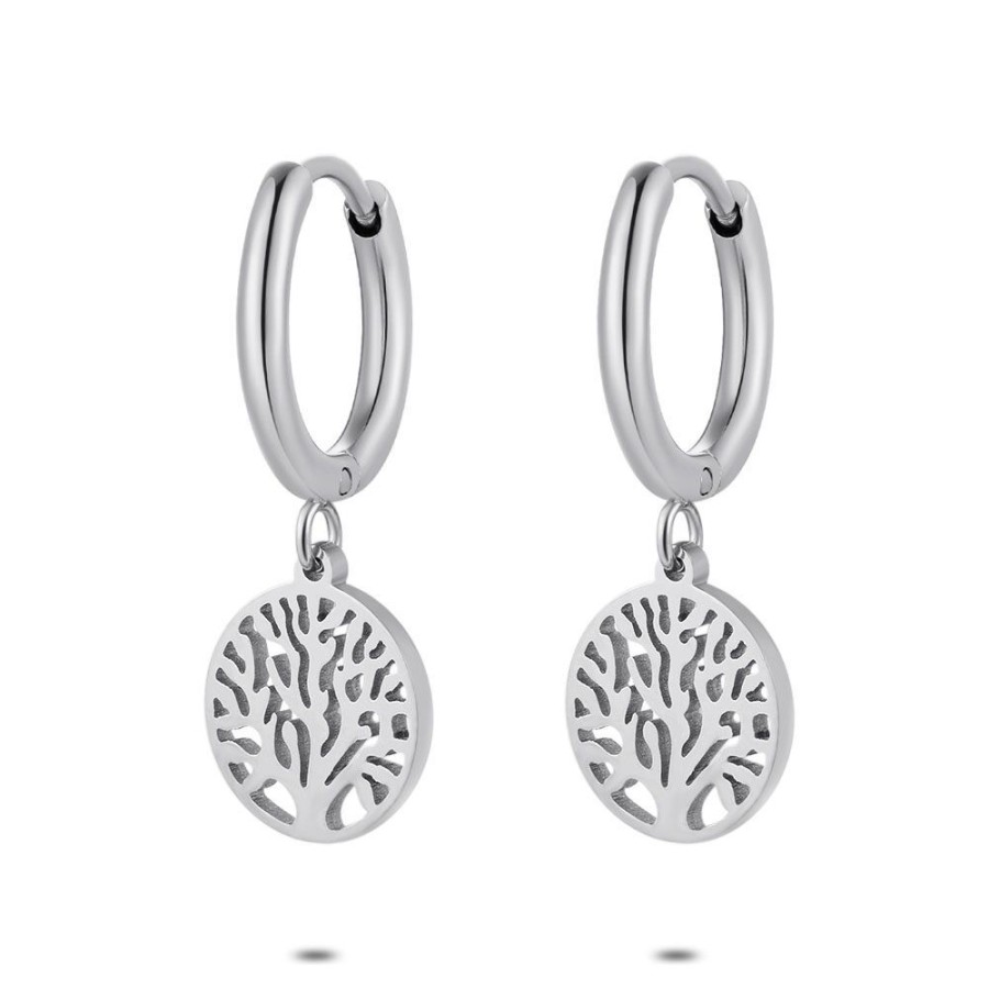 Women Twice As Nice | Stainless Steel Earrings, Hoops, Tree Of Life