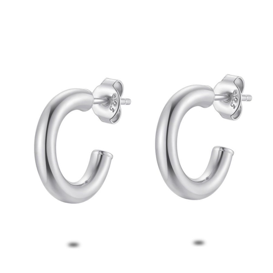 Women Twice As Nice | Silver Earrings, Hoops, 15Mm/3 Mm