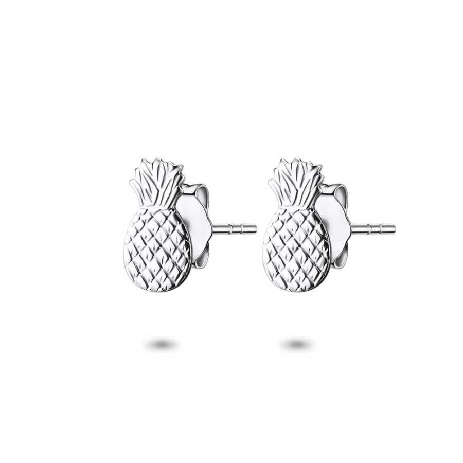 Women Twice As Nice | Silver Earrings, Pineapple