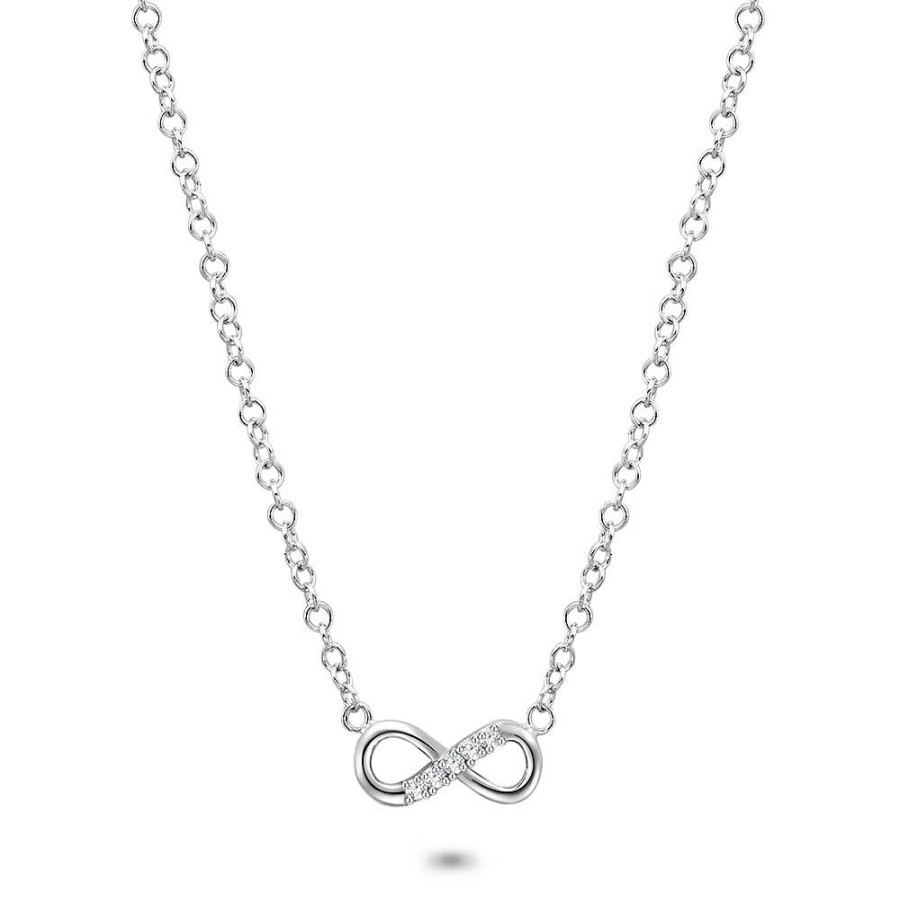 Women Twice As Nice | Silver Necklace, Infinity With Zirconia