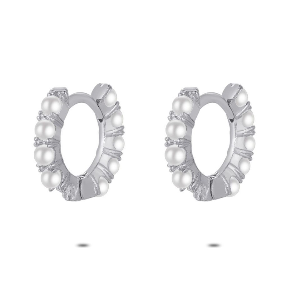 Women Twice As Nice | Silver Earrings, 10 Pearls