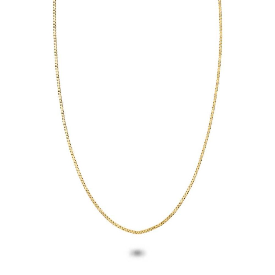 Women Twice As Nice | Gold Coloured Stainless Steel Necklace, Venitian Chain 1,5 Mm