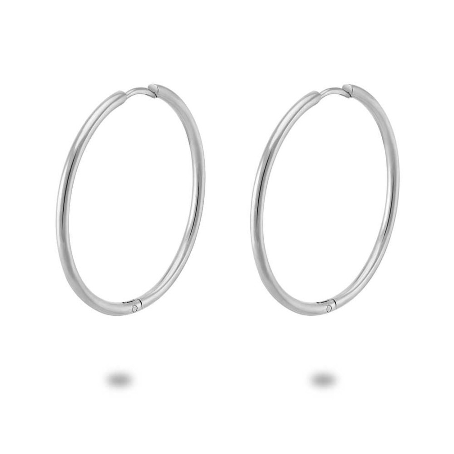 Women Twice As Nice | Stainless Steel Earrings, Hoop 35 Mm