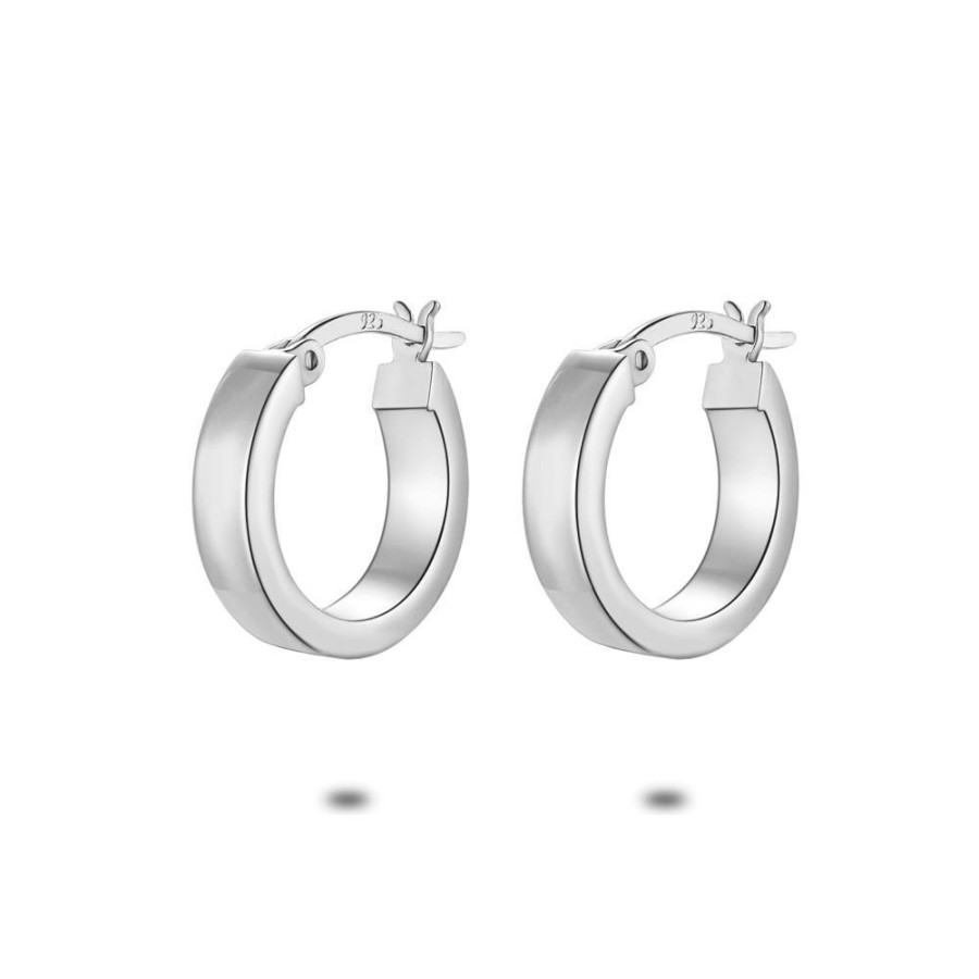 Women Twice As Nice | Silver Earrings, Hoop Earrings, 15 Mm