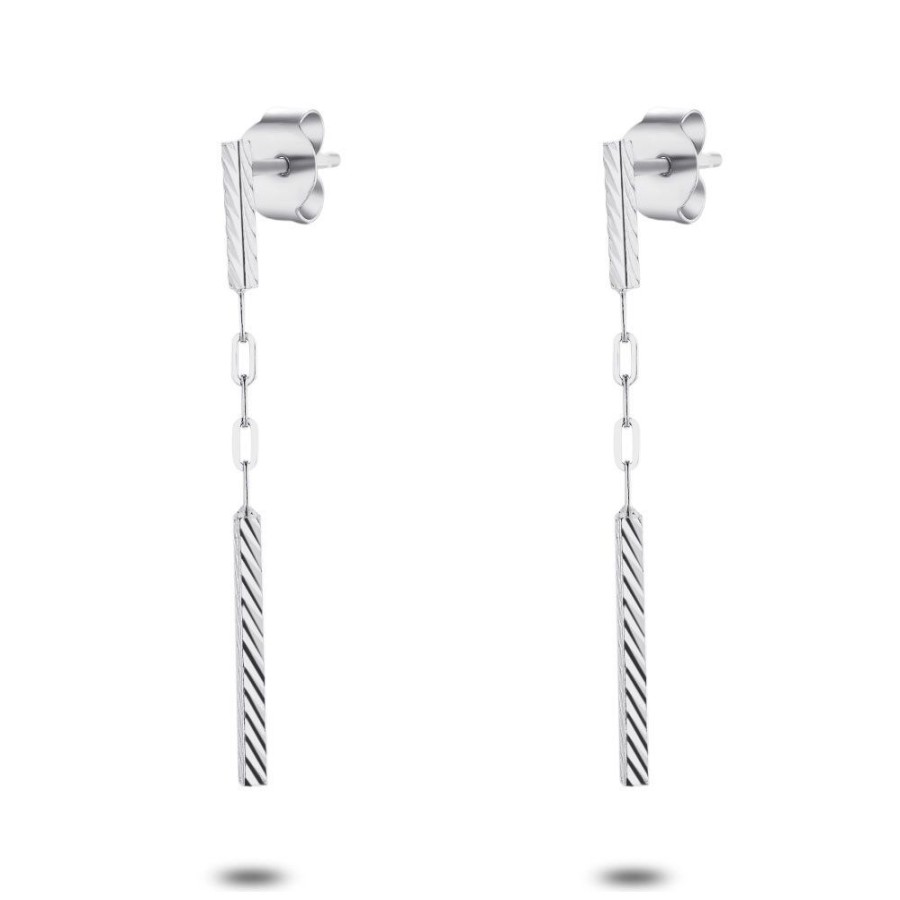 Women Twice As Nice | Silver Earrings, 2 Rectangles