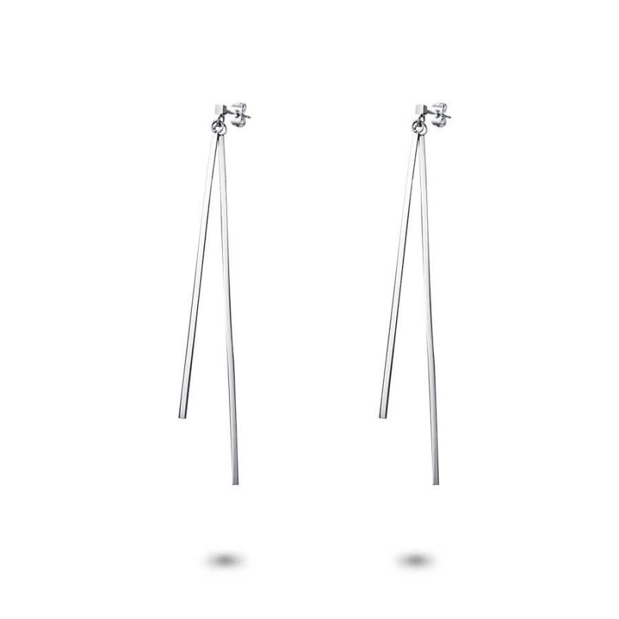 Women Twice As Nice | Stainless Steel Earrings, 2 Bars