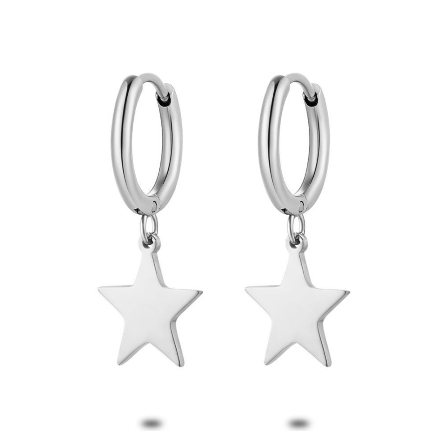 Women Twice As Nice | Stainless Steel Earrings, Hoop, Star