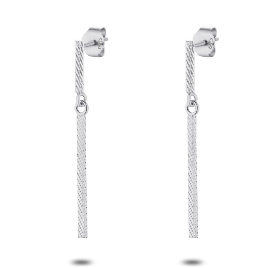 Women Twice As Nice | Silver Earrings, 2 Rectangles